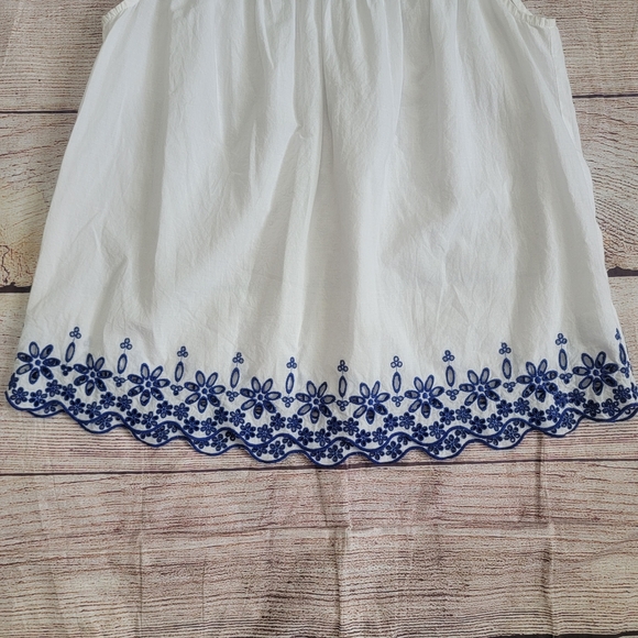 Madewell Eyelet Ruffle Sleeve Top 0 - Picture 4 of 12